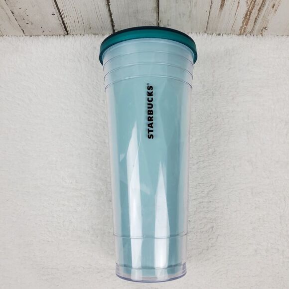 Starbucks Tumbler Cup Blue Turquoise 24oz - Picture 2 of 5